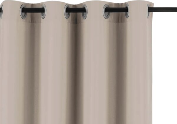 Zahradní závěs GARDIO EASY voděodolný 150x220 cm, béžový Zavěšení: Kovové kroužky