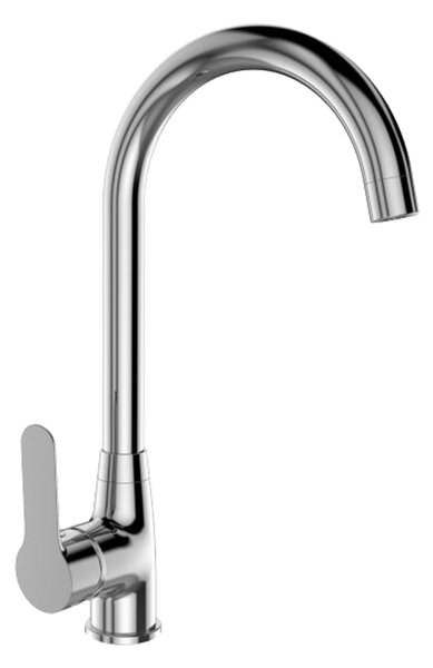 Mereo Mereo, Dřezová stojánková mimoúrovňová baterie, Zuna, s ramínkem nad pákou, výška 346 mm, chrom, CB20104Z
