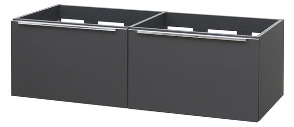 Mereo Mereo, Mailo, koupelnová skříňka 121 cm, bílá, dub, antracit, CN538S