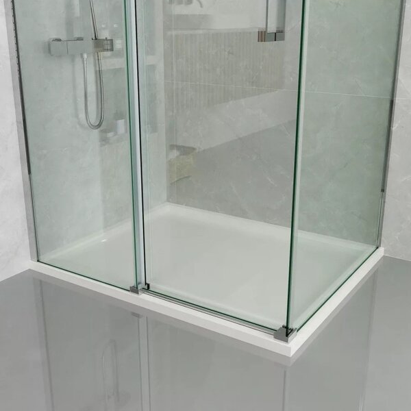 BPS-koupelny Obdélníkový sprchový kout HYD-ZBD-900 120x90 cm chrom/transparent - bez vaničky