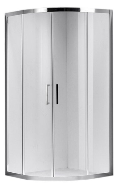 BPS-koupelny Čtvrtkruhový sprchový kout HYD-RK101A 80x80 chrom/transparent - bez vaničky