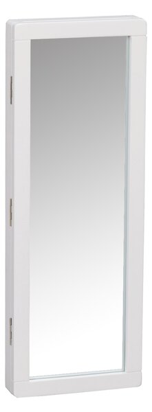 Bílá masivní březová zrcadlová skříňka Rowico Ground