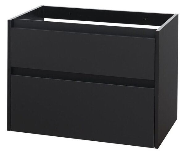 Mereo Mereo, Opto, koupelnová skříňka 81 cm, bílá, dub, bílá/dub, černá, CN941S