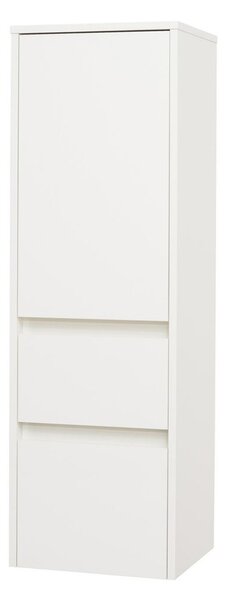 Mereo Mereo, Opto, koupelnová skříňka vysoká 125 cm, levé otevírání, bílá, dub, bílá/dub, černá, CN914L