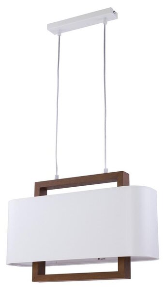 Lustr na lanku ARTEMIDA 1xE27/60W/230V bílá/hnědá
