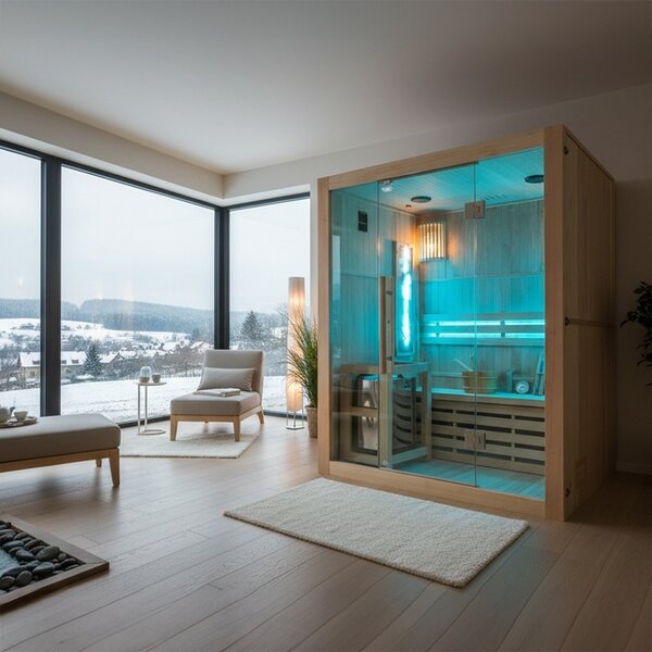 BPS-koupelny Finská sauna Relax HYD-3940 150x120, 3-4 osoby