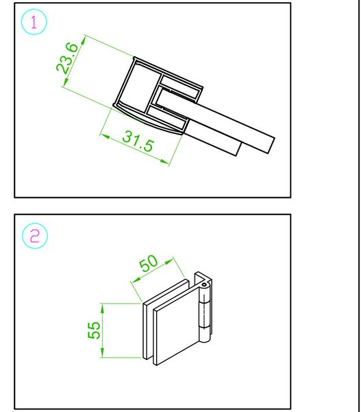 BPS-koupelny Čtvercový sprchový kout HYD-SK10B 90x90 černá/transparent - bez vaničky