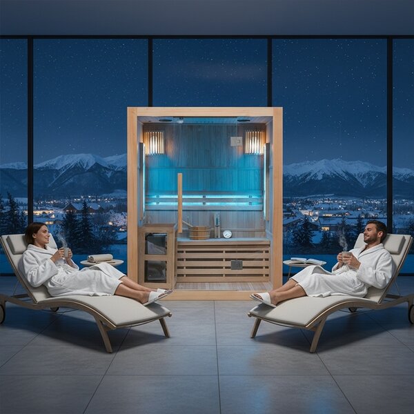 BPS-koupelny Finská sauna Relax HYD-3940 150x120, 3-4 osoby