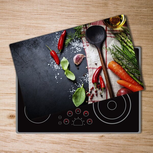 Kuchyňská deska velká skleněná ingredience pl-ko-80x52-f-73254756