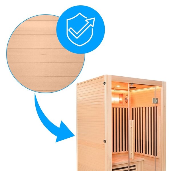 BPS-koupelny Infrasauna Relax HYD-6710 120x105, 2-3 osoby