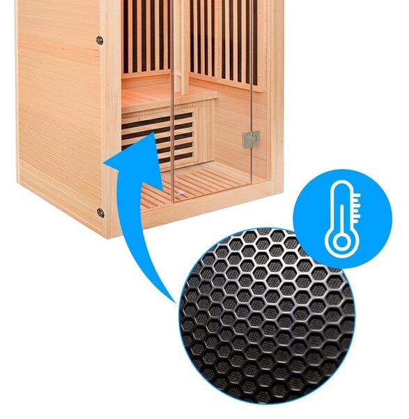 BPS-koupelny Infrasauna Relax HYD-6710 120x105, 2-3 osoby