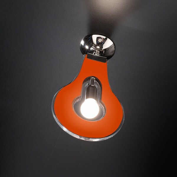 Designové stropní světlo Flat 32cm oranžové