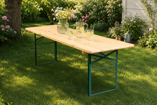 Pivní stůl Premium 220x70cm – masiv borovice