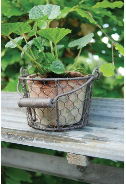 Ručně vyrobený květináč z terakoty ø 12 cm – Esschert Design