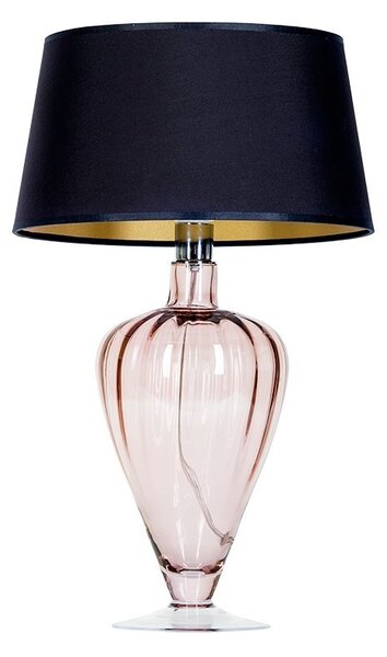 4concepts Luxusní stolní lampa BRISTOL TRANSPARENT COPPER Barva: Černo-zlatá