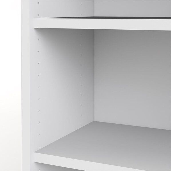 Bílá modulární knihovna 89x222 cm Prima – Tvilum