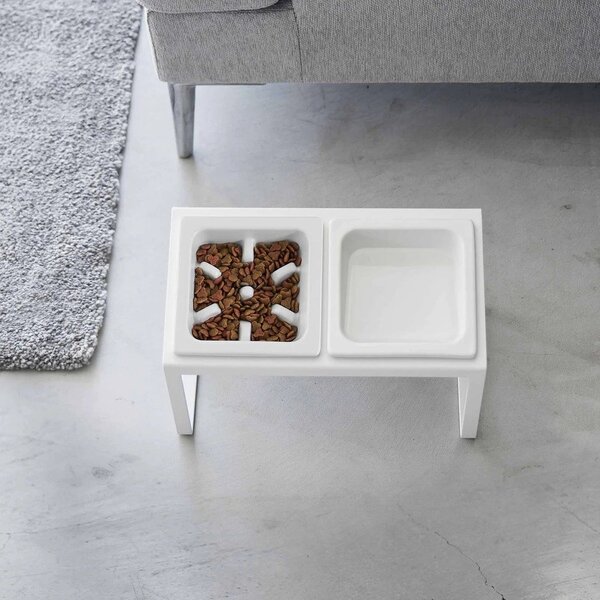 Keramický set misek s podstavcem pro domácího mazlíčka Nooks – YAMAZAKI