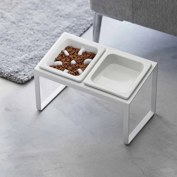 Keramický set misek s podstavcem pro domácího mazlíčka Nooks – YAMAZAKI