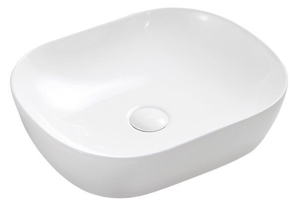 Mereo Mereo, Umyvadlo na desku bez přepadu, 465x375x115 mm, kulaté, keramické, UC473812O