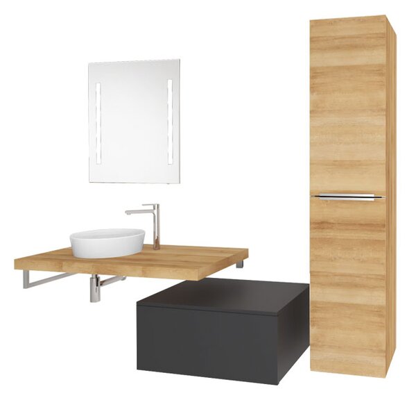 Mereo Mereo, Umyvadlo na desku bez přepadu, 355x120 mm, kulaté, keramické, UC363612C
