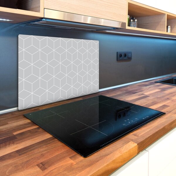 Kuchyňská deska velká skleněná Geometrické pozadí pl-ko-80x52-f-79094648