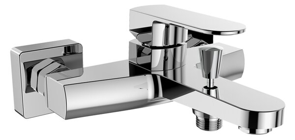 Mereo Mereo, Vanová nástěnná baterie, Mada, 150 mm, bez příslušenství, chrom, CBQ90103M