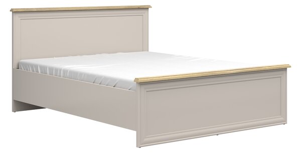Manželská postel 160 cm BRW Anga LOZ/160/A (kašmír + dub muavella)