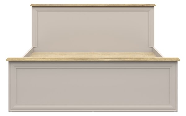 Manželská postel 160 cm BRW Anga LOZ/160/A (kašmír + dub muavella)