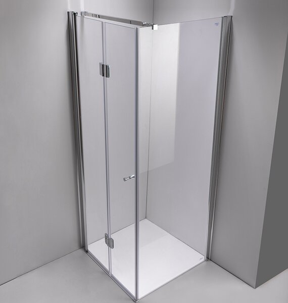 BPS-koupelny Čtvercový sprchový kout HYD-SK1180A 80x80 chrom/transparent - bez vaničky