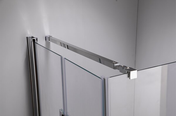 BPS-koupelny Čtvercový sprchový kout HYD-SK1180A 80x80 chrom/transparent - bez vaničky