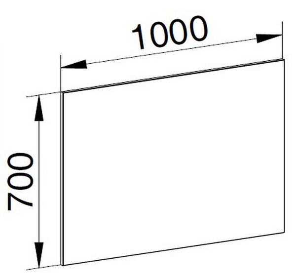Mereo Mereo, Zrcadlo 1000x700x20 mm, CN694