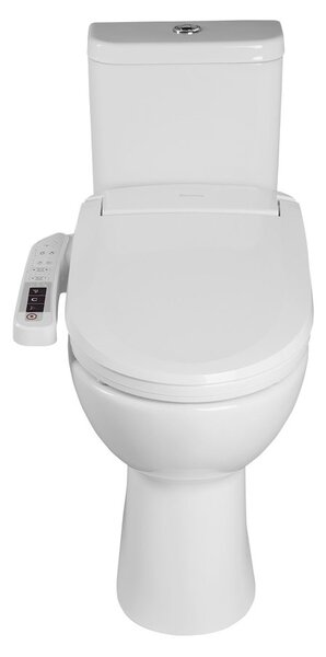 Sapho Sapho, HANDICAP WC kombi zvýšené sedátko s elektronickým bidetem BLOOMING EKO PLUS, Rimless, zadní odpad, bílá, NB-1160D-1