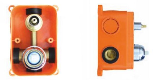 Mereo Mereo, Sprchová podomítková baterie s přepínačem, Sonáta, Mbox, kulatý kryt, CB60106A