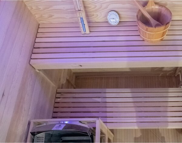 BPS-koupelny Finská sauna Relax HYD-6193 140x150, 3-4 osoby