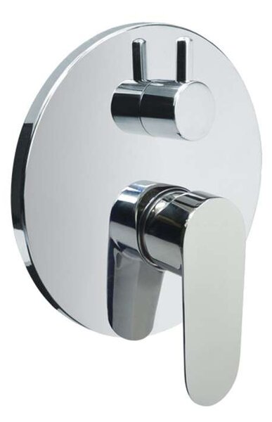 Mereo Mereo, Sprchová podomítková baterie s přepínačem, Mada, Mbox, kulatý kryt, CBQ60106MA