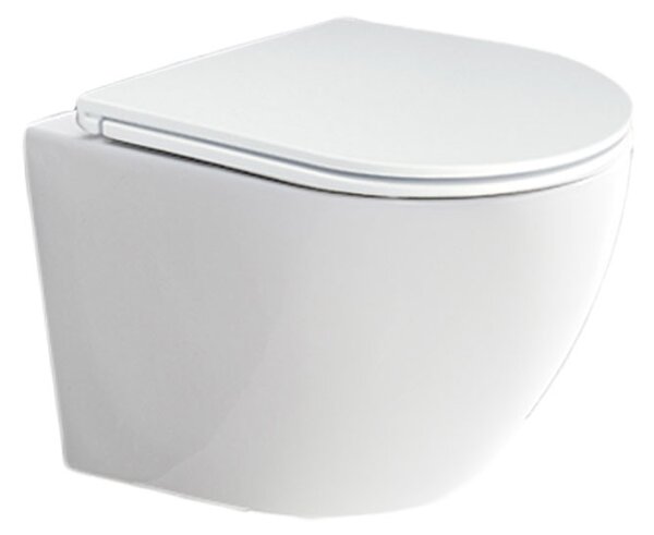 Mereo Mereo, WC závěsné kapotované, RIMLESS, 490x370x360, keramické, vč. sedátka CSS113S, VSD82S