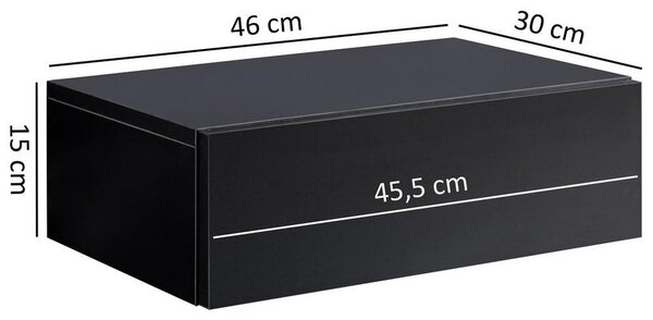 Noční stolek Dream š: 46cm černý
