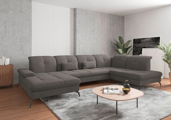SEDACÍ SOUPRAVA, textil, barvy grafitu Sit & More - Sedací soupravy, Online Only