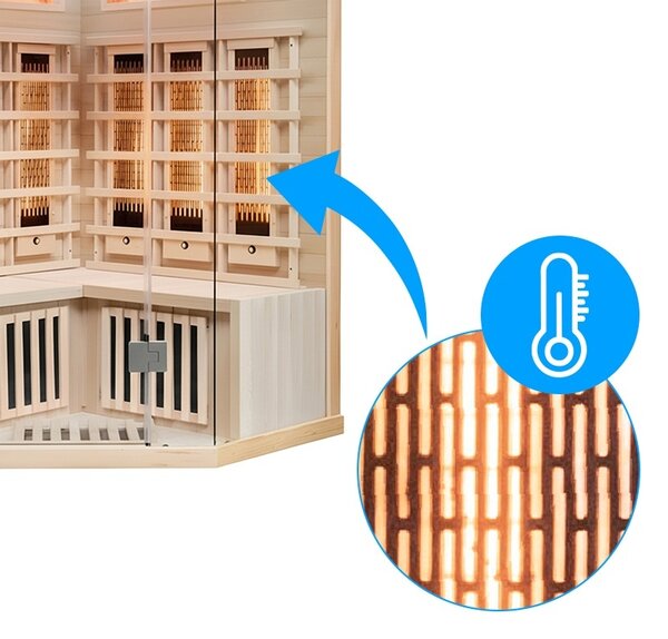 BPS-koupelny Infrasauna Relax HYD-3277 120x120, 2-3 osoby