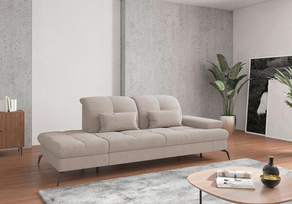 LENOŠKA, textil, šedobéžová Sit & More - Online Only sedačky, Online Only