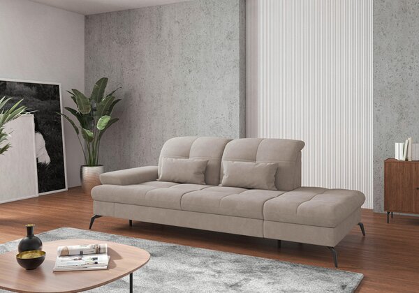 LENOŠKA, textil, šedobéžová Sit & More - Online Only sedačky, Online Only