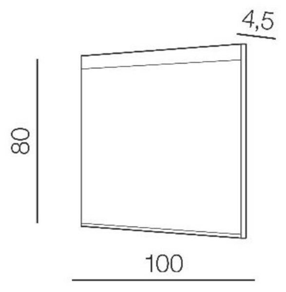 LED Koupelnové nástěnné svítidlo se zrcadlem AZzardo Andromeda 100x80 AZ51058 47W 4620lm 4000K IP44 12V 100x80cm