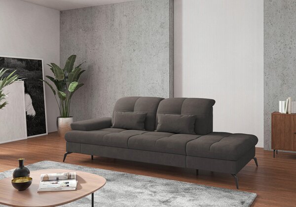 LENOŠKA, textil, barvy grafitu Sit & More - Online Only sedačky, Online Only