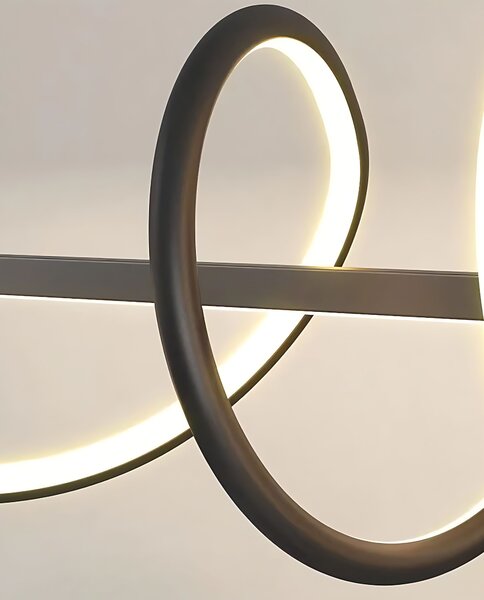 Toolight Závěsné LED osvětlení Modern D24 LHJ023-CP 120 cm černé