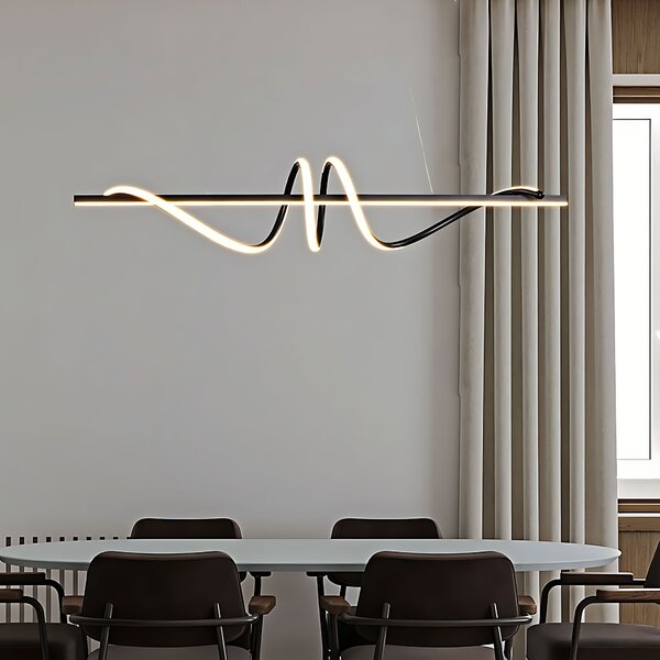 Toolight Závěsné LED osvětlení Modern D24 LHJ023-CP 120 cm černé