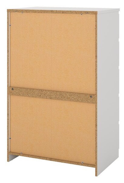 Bílá komoda 77x121x50 cm Naia – Tvilum