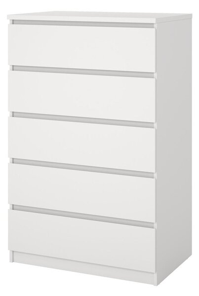 Bílá komoda 77x121x50 cm Naia – Tvilum