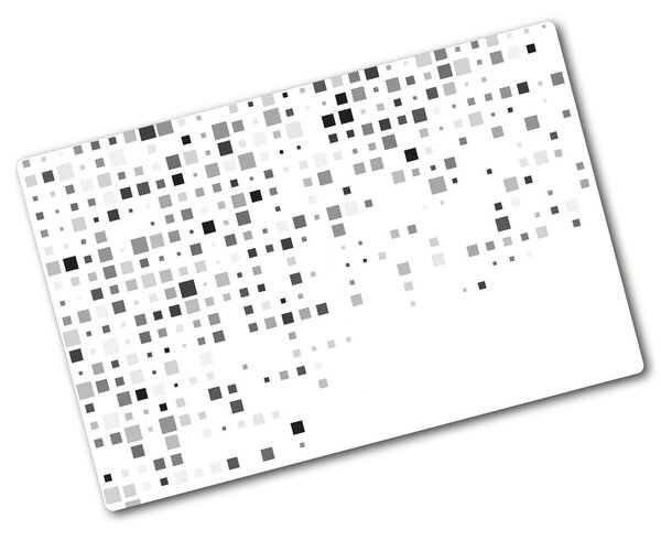 Deska na krájení skleněná Abstrakce čtverce pl-ko-80x52-f-85458118