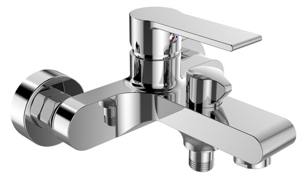 Mereo Mereo, Vanová nástěnná baterie, Dita, 150 mm, bez příslušenství, chrom, CBE90104D