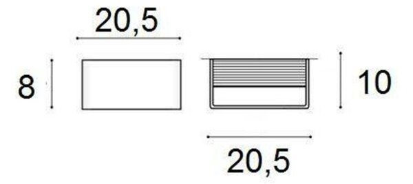 LED Nástěnné svítidlo AZzardo Felix M white AZ2426 6W 500lm 3000K IP20 20,5cm bílé